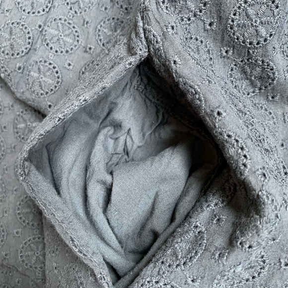 Zara Navy eyelet dress summer dress halter with pockets size small - Picture 6 of 7